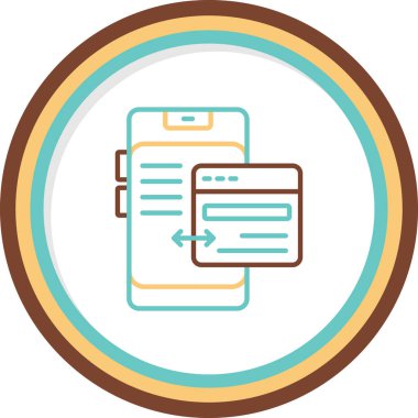 Web simgesi vektör illüstrasyonunu transfer et 