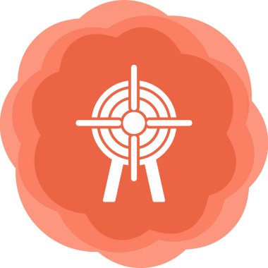 Hedef. Web simgesi basit illüstrasyon 