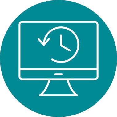 Tarih web simgesi. Basit resimleme