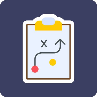 Strateji Simgesi Vektör illüstrasyonu 