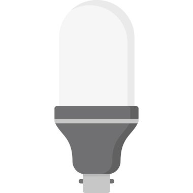 Ampul. Web simgesi vektör illüstrasyonu