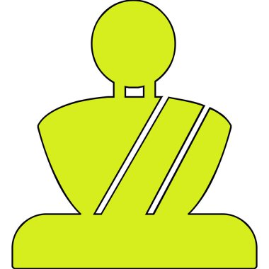 Heykel simgesinin vektör illüstrasyonu  