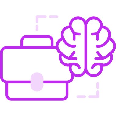 İş Zekası simgesi, vektör illüstrasyonu