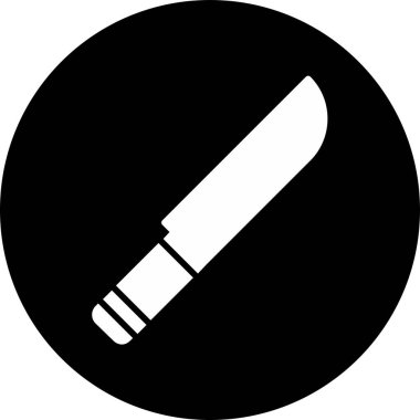 Bıçak. Web simgesi basit illüstrasyon 