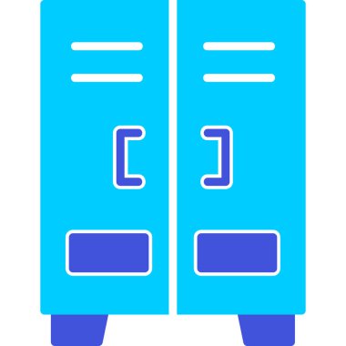 Dolap. Web simgesi basit illüstrasyon  