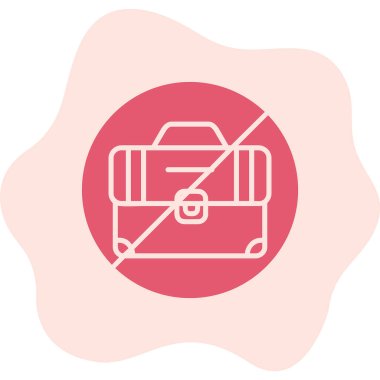 İşsizlik simgesi, vektör illüstrasyonu 