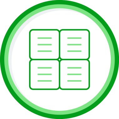 Kare simge tasarımı, vektör illüstrasyonu 