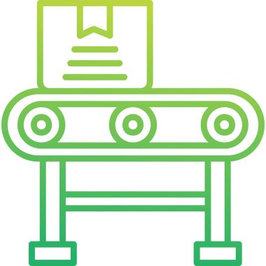 Taşıyıcı Şerit web simgesi, vektör illüstrasyonu