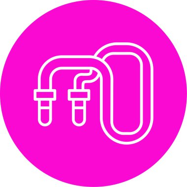 Halat düzlüğü simgesi, vektör illüstrasyonu 