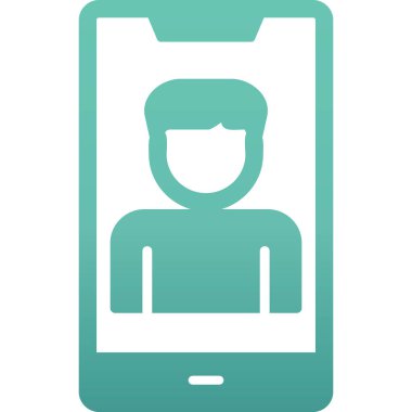 Smartphone web simgesi, vektör çizim 