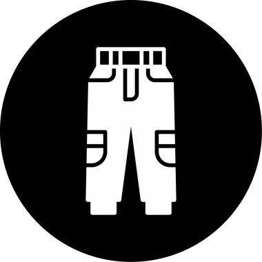 pantalon web simgesi, vektör illüstrasyonu