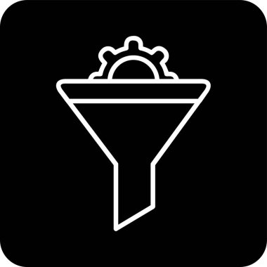 Vektör illüstrasyon Huni ağ simgesi 