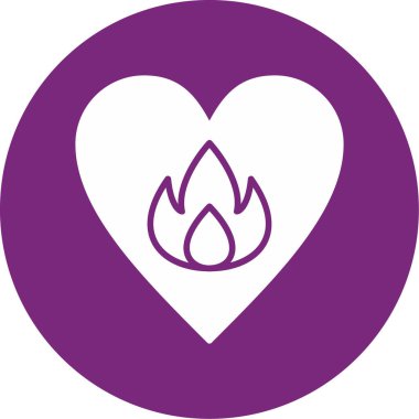 Tutku web simgesi basit illüstrasyon