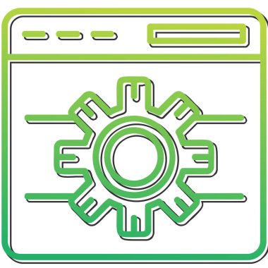 Tarayıcı Notu web simgesi, vektör illüstrasyonu