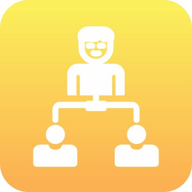 Hiyerarşi web simgesi basit illüstrasyon