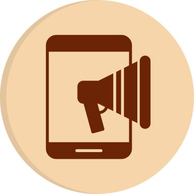 Cep Telefonu Web simgesi vektör illüstrasyonu