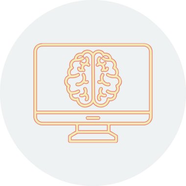 bilgisayar ekranı simgesi, vektör illüstrasyonu basit tasarım