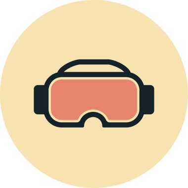 Gözlükler. Web simgesi basit illüstrasyon