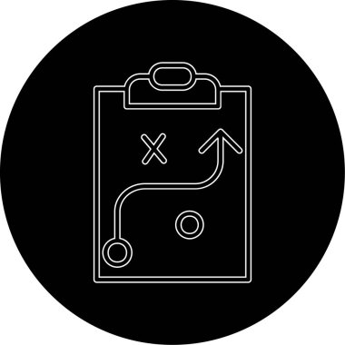 Strateji Simgesi Vektör illüstrasyonu 