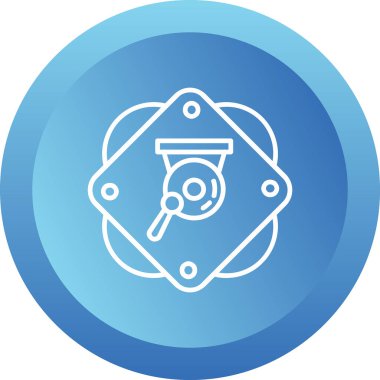 gong simgesi web basit illüstrasyon