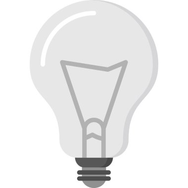 Ampul. Web simgesi basit illüstrasyon