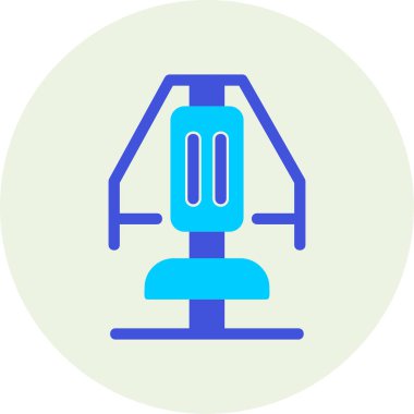 Chest Press makine simgesinin vektör illüstrasyonu