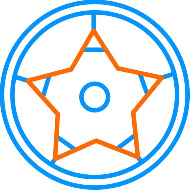 Futbol topu simgesi, vektör illüstrasyonu basit tasarım