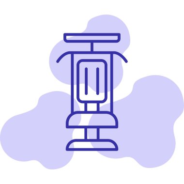 Modern Gym Machine simgesinin vektör çizimi         