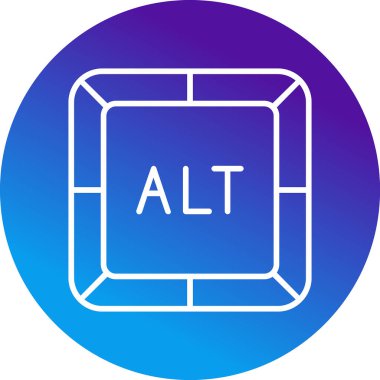 Alt düğme simgesi, basit vektör illüstrasyonu 