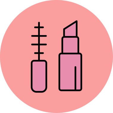 Makyaj Ağı simgesi basit illüstrasyon 