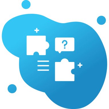 vektör illüstrasyonu, bulmaca ögesi simgesi 