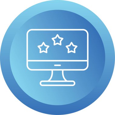 Dijital pazarlama, derecelendirme. Web simgesi basit illüstrasyon