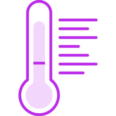 Sıcaklık web simgesi resimleme tasarımı