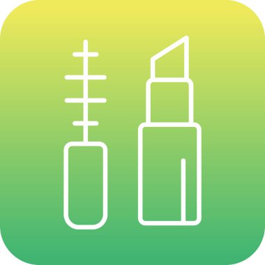 Makyaj Ağı simgesi basit illüstrasyon 