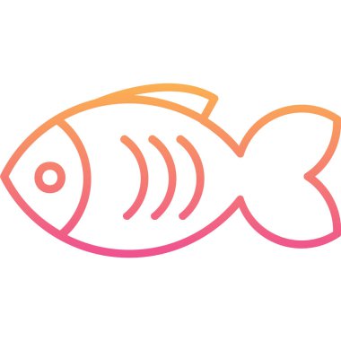 Balık. Web simgesi basit illüstrasyon 