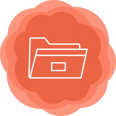 Dosya. Web simgesi basit illüstrasyon 