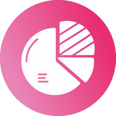 Pasta grafiği web simgesi basit illüstrasyon 