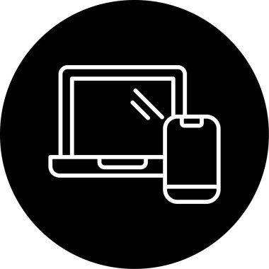 Tepkili web tasarım simgesi, vektör illüstrasyonu basit tasarım