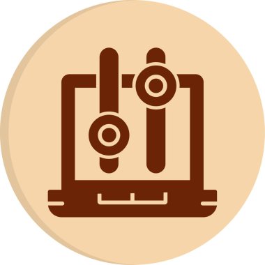 dizüstü bilgisayar simgesi, vektör illüstrasyonu basit tasarım