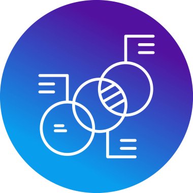 Diyagram web simgesi basit illüstrasyon 