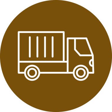 kamyon simgesi, vektör illüstrasyon tasarımı 