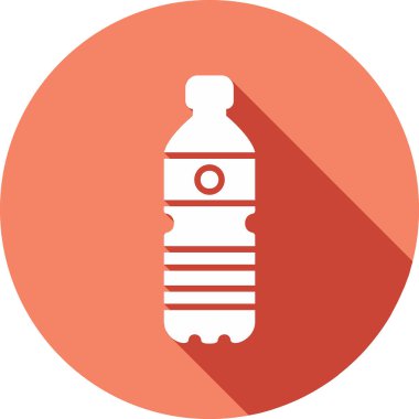 Su şişesi. Web simgesi basit illüstrasyon