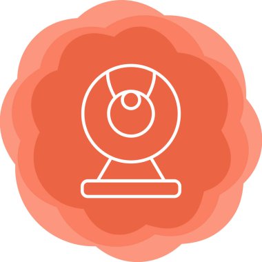 Web kamera simge vektör çizim