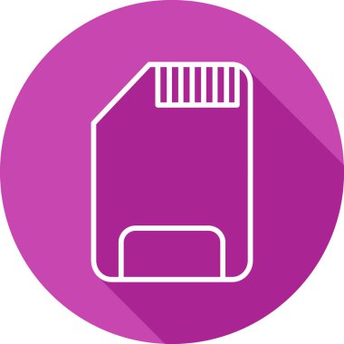 SD kart simgesi vektör illüstrasyonu