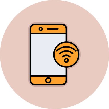 wifi vektör simgesi modern basit illüstrasyon 