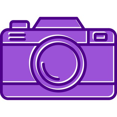 Kamera. Web simgesi basit illüstrasyon 