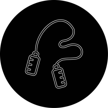 atlama ipi web simgesi, illüstrasyon vektör