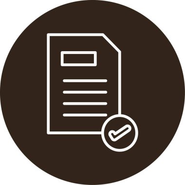 Belge. Web simgesi basit illüstrasyon 