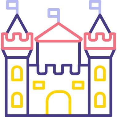 Castle vektör resimleme tasarımı