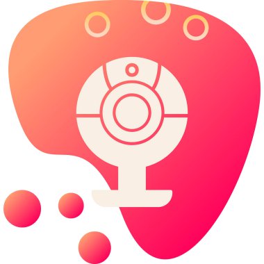 Web kamera simge vektör çizim